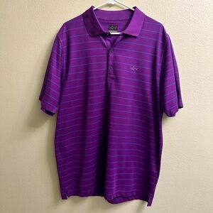 Greg Norman Men’s Golf Shirt Purple Size XL